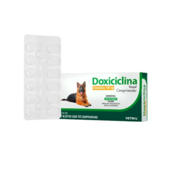 Antibiótico Doxiciclina Vetnil 100mg para Cães e Gatos - Imagem principal