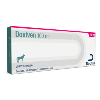 Antibiótico Doxiven Dechra para Cães 100mg Com 21 Comprimidos - Imagem principal
