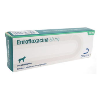 Antibiótico Enrofloxacina Vencofarma 50mg para cachorros com 10 comprimidos - Imagem principal