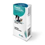 Antibiótico Flotril MSD 50mg para Cachorros e Gatos com 10 comprimidos