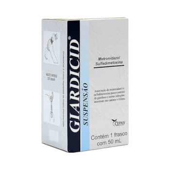 Antibiótico Giardicid Suspensão para Cachorros e Gatos 50ml - Imagem principal