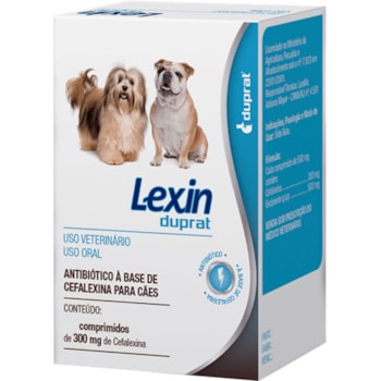 Antibiótico Lexin Duprat 300mg Para Cães Com 12 Comprimidos - Imagem principal