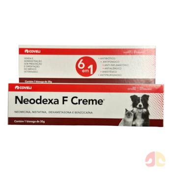 Antibiótico Neodexa F Creme para Cães e Gatos 30g - Imagem principal