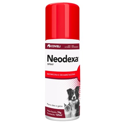 Antibiótico Neodexa Spray Para Cães e Gatos 125ml