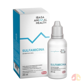 Antibiótico Oral Sulfamicina Ibasa para Aves 200ml - Imagem principal