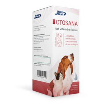 Antibiótico Oto Sana Mundo Animal para Cães e Gatos com 20ml - Imagem principal