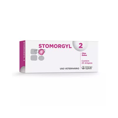 Antibiótico Stomorgyl 2 Boehringer Ingelheim para Cachorros e Gatos 2,0 mg