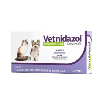 Antibiótico Vetnidazol Comprimidos Vetnil 75mg - Imagem principal