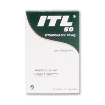 Antifúngico ITL 50mg Para Cães e Gatos Com 10 Cápsulas - Imagem principal