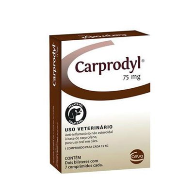 Antiinflamatório Carprodyl 75mg para Cachorros com 14 Comprimidos