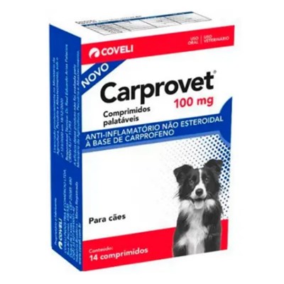 Antiinflamatório Carprovet 100mg para Cachorros com 14 comprimidos