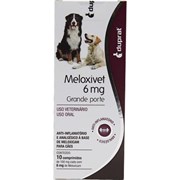 Antiinflamatório Meloxivet Duprat 6mg para Cachorros com 10 Comprimidos