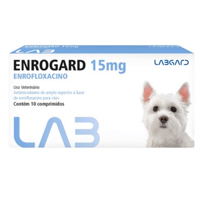 Antimicrobiano Enrogard 15 Mg Para Cachorros Até 5 Kg com 10 Comprimidos
