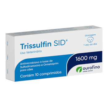 Antimicrobiano Trissulfin SID 1600mg para Cães e Gatos com 10 Comprimidos - Imagem principal