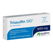Antimicrobiano Trissulfin SID para Cães e Gatos com 10 Comprimidos 1600mg