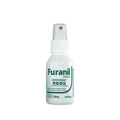 Antimicrobiano Vetnil Furanil Spray para Cachorros e Gatos 60ml