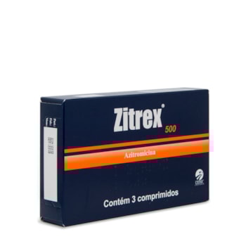 Antimicrobiano Zitrex 500mg Para Cães e Gatos Com 3 Comprimidos - Imagem principal