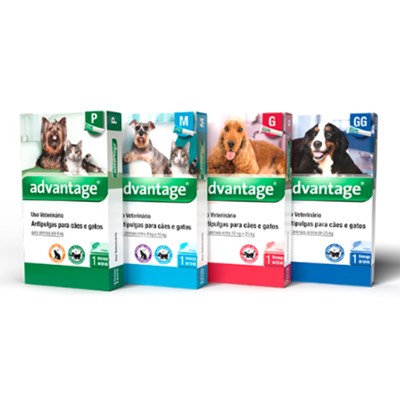 Antipulgas Advantage 4,0ml para Cachorros acima de 25kg
