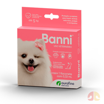 Antipulgas Banni Ourofino 0,32ml para Cães até 5kg - Imagem principal