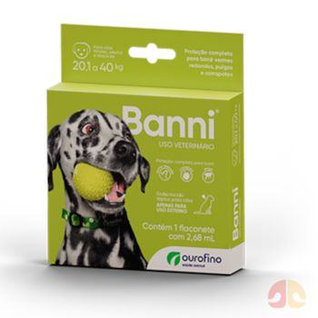 Antipulgas Banni Ourofino 2,68ml para Cães de 20,1 a 40kg - Imagem principal