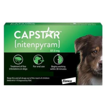 Antipulgas Capstar 57mg Para Cães Acima De 11,4kg Com 1 Comprimido - Imagem principal