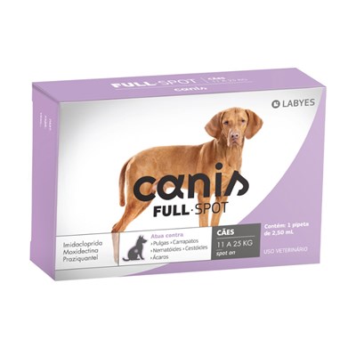 Antipulgas e Carrapatos Canis Fullspot para Cães 11 a 25 kg