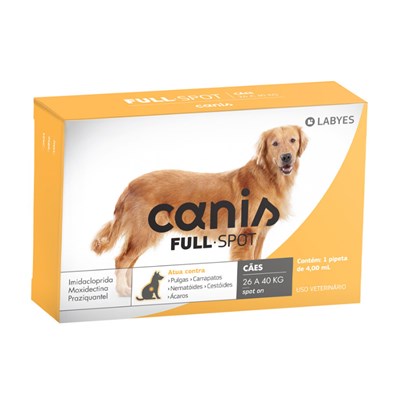 Antipulgas e Carrapatos Canis Fullspot para Cães 26 a 40 kg