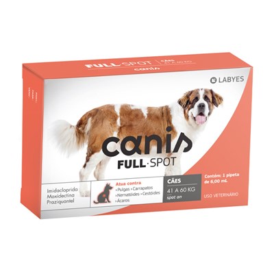 Antipulgas e Carrapatos Canis Fullspot para Cães 41 a 60 kg