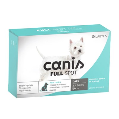 Antipulgas e Carrapatos Canis Fullspot para Cães 5 a 10 kg