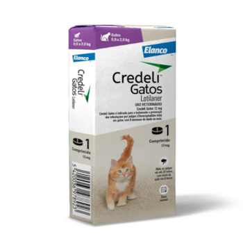 Antipulgas e Carrapatos Credeli para Gatos Filhotes 0,9 a 2,0 kg com 1 Comprimido - Imagem principal