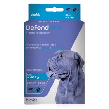 Antipulgas e Carrapatos Defend Pro Biovet para Cães Acima de 40 kg Com 1 Pepita - Imagem principal