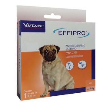 Antipulgas e Carrapatos Effipro para Cães de 2kg à 10kg com 1 pipeta - Imagem principal