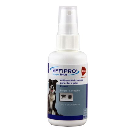 Antipulgas e Carrapatos Effipro Spray Cães e Gatos 100ml