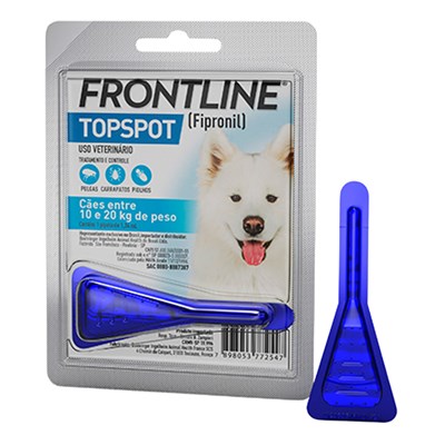 Antipulgas e Carrapatos Frontiline TopSpot 10 a 20 kg 1UN 1,34ml para Cachorros