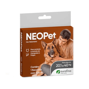 Antipulgas e Carrapatos Neopet para cães de 20,1kg até 40Kg com 1 pipeta - Imagem principal