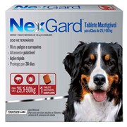 Antipulgas e Carrapatos Nexgard para cães de 25,1kg à 50,0kg com 1 tablete mastigável