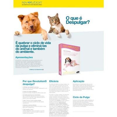 Antipulgas e Carrapatos Revolution 6% (15mg) para cães e gatos até 2,5kg com 3 pipetas