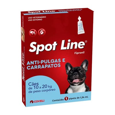 Antipulgas e Carrapatos Spot Line para Cães de 10 a 20kg 1,34mL