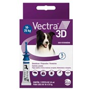 Antipulgas e Carrapatos Vectra 3D para cães de 10kg a 25kg com 1 pipeta