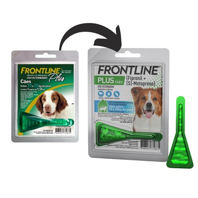 Antipulgas Frontline Plus para Cachorros de 10 a 20kg 1,34 ml