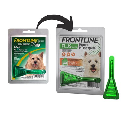 Antipulgas Frontline Plus para cães de 1kg à 10kg com 1 pipeta