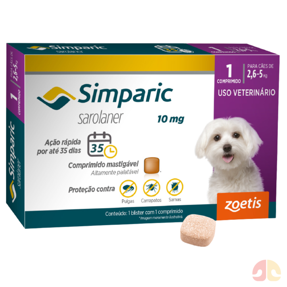 Simparic 10 mg com 1 comprimido