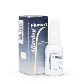 Antiséptico e Anti-inflamatório Allerdog Flucort para Cães 30ml - Imagem principal