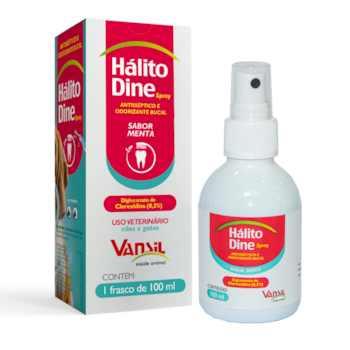 Antisséptico Bucal Spray Hálito Dine para Cães e Gatos 100ml - Imagem principal