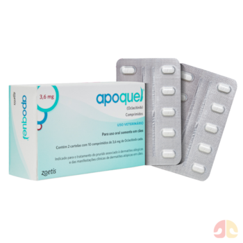 Apoquel Dermatológico para Cachorro 3,6mg 20 Comprimidos - Imagem principal