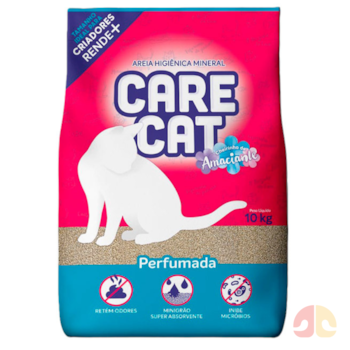 Areia Higiênica Carecat Perfumada 10kg para Gatos - Imagem principal