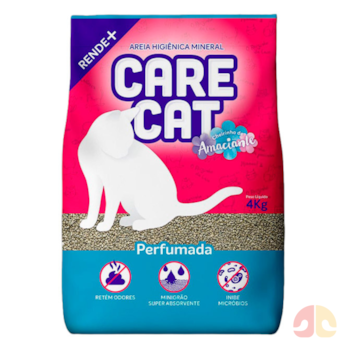 Areia Higiênica Carecat Perfumada 4kg para Gatos - Imagem principal