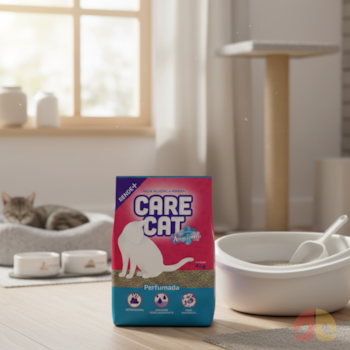 Areia Higiênica Carecat Perfumada 4kg para Gatos - Imagem principal