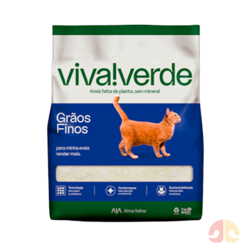 Areia Higiênica Grãos Finos Viva Verde 10 kg para Gatos - Imagem principal