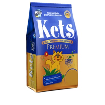 Areia Higiênica Kets Premium para Gatos 12kg - Imagem principal